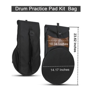 <span class=keywords><strong>Baquetas</strong></span> de Hickory Silenciosas de Doble Cara 5A, Bolsa de Transporte, Soporte Ajustable, Kit de Práctica de Batería - Product Image 5