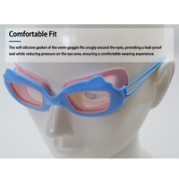 Nouveau équipement de natation extérieur essentiel pour adultes anti-buée Lunettes de natation anti-buée avec ensemble d'écouteurs Plates-formes de surf et transfrontalières