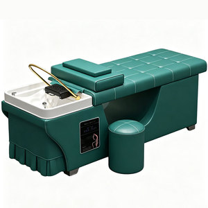 Lit de lavage professionnel élégant et inclinable pour salon de beauté, avec hydrothérapie et spa capillaire japonais - Product Image 1