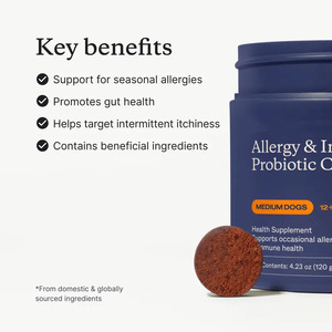 Golosinas Masticables Suaves para el Cuidado de la Piel de Mascotas, Venta Caliente OEM, Alivian la Picazón y las Alergias, Suplemento <span class=keywords><strong>Probiótico</strong></span> para Todos los <span class=keywords><strong>Perros</strong></span> - Product Image 4