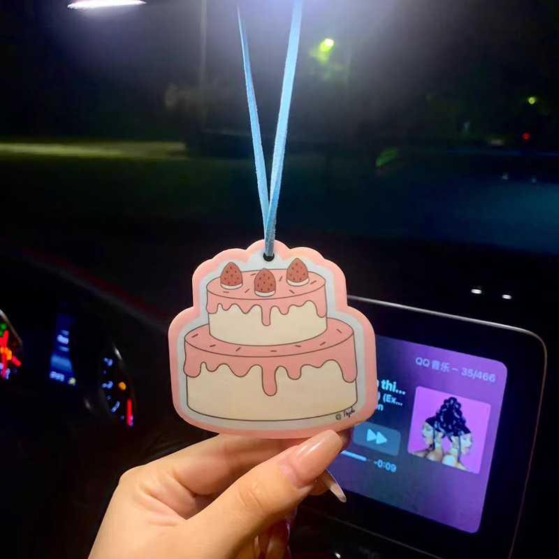 Индивидуальный двухсторонний Логотип, дешевый автомобильный освежитель воздуха с различными формами и запахами