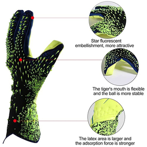 <span class=keywords><strong>Gants</strong></span> de gardien de but de football <span class=keywords><strong>en</strong></span> <span class=keywords><strong>latex</strong></span> professionnel de haute qualité - Product Image 4