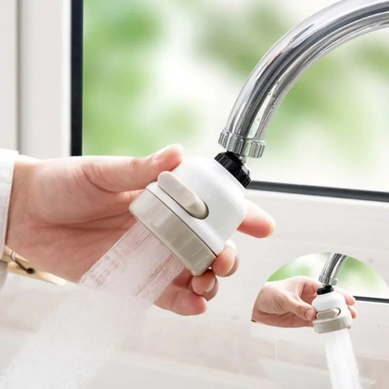 360 Degree Rotatable Spray Head Tap Durable Faucet Filter Nozzle 3 Modes Water Saving Kitchen Bathroom Shower Sprayer Head