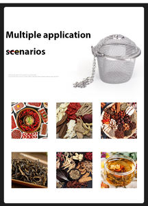 304 Paslanmaz Çelik File Çay Baharat Kutusu, Sıcak Tencere Çorbası, Pişmiş Et Baharatı, Kahve Çay Araçları için File Sepet Süzgeç - Product Image 4