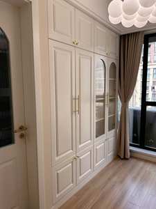 Modern Luxury Home Wood Solid Wood French Style <b>Bedroom</b> <b>Furniture</b> Custom Villa Home Wardrobe Glass Door Hotel Clothing <b>Storage</b> - Product Image 3