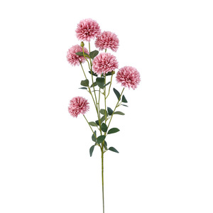 Fleurs artificielles de chrysanthème Ping Pong à 6 têtes en soie plastique, haute simulation, pour décoration de mariage et de maison - Product Image 5