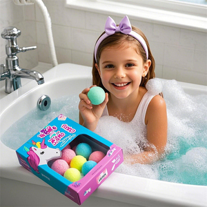 Coffrets cadeaux <span class=keywords><strong>de</strong></span> bombes <span class=keywords><strong>de</strong></span> <span class=keywords><strong>bain</strong></span> à marque privée, biologiques, naturels, colorées, bombes <span class=keywords><strong>de</strong></span> <span class=keywords><strong>bain</strong></span> effervescentes personnalisées pour enfants avec jouets à l'intérieur - Product Image 3
