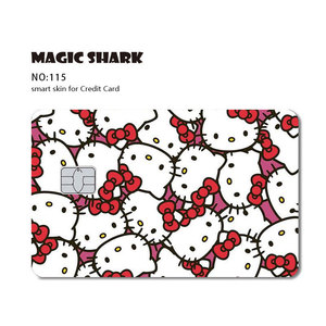 Magic Shark 3M Chất Liệu Da Tùy Chỉnh Đa Dễ Thương Phim Hoạt Hình Anime <span class=keywords><strong>Hello</strong></span> <span class=keywords><strong>Kitty</strong></span> Thẻ Tín Dụng Dán - Product Image 3