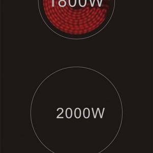 Placa de Cocina de Inducción Eléctrica de 2 Quemadores, Vitrocerámica, Control Táctil, Híbrida - Product Image 6