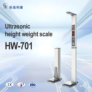 Báscula Digital de Altura y Peso para Uso Hospitalario/Clínico, Material de Acero, 200 kg, LED, OEM/ODM, Báscula de IMC LEKA HW-701, Precisión de 0.1 kg - Product Image 2