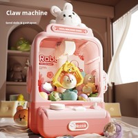 Mesin Cakar Mini Mainan dengan Boneka Kelinci Beruang Dinosaurus Set 22pcs Bersertifikat EN71 CPC Hadiah Anak-Anak
