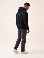 Sweat à capuche surdimensionné pour homme en polyester et coton doublé, confortable, avec cordon de serrage réglable, poche kangourou, lavable en machine