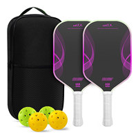 Raquette de pickleball personnalisée en fibre de carbone brute T700, 16 mm, thermoformée, monobloc, haute performance de rotation, pour hommes et femmes