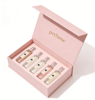 Coffret cadeau de parfum magnétique de luxe haut de gamme, boîte en papier rigide, plusieurs flacons, emballage de parfum avec insert en mousse EVA