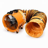 Ventilateur axial cylindrique à usage intensif 220V 60HZ 750W, extracteur de fumée de peinture électrique portable en aluminium, OEM ODM pris en charge