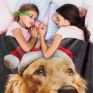 Mantas Personalizadas con Gráficos de Perros, Mantas de Franela 100% Poliéster para Sublimación DIY, Venta al Por Mayor - Product Image 5