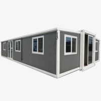 Maison conteneur mobile pliable et extensible de luxe avec 3 chambres et panneau sandwich de 40 pieds pieds à vendre au design moderne