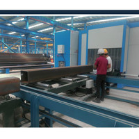 Machine de découpe à faisceau plasma CNC de 2m, 6m/12m de long, robot de découpe et de ponçage pour tube rectangulaire/tube carré/tuyau rond