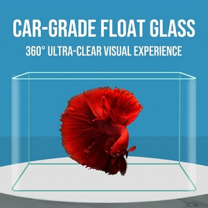 Acquario da Tavolo JSD Nano HD in Vetro Ultra Trasparente con Luce LED, Filtro e Termometro per <span class=keywords><strong>Pesci</strong></span> Betta e Piccoli <span class=keywords><strong>Pesci</strong></span> - Product Image 5