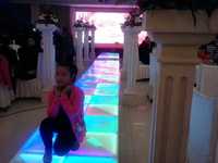 Piste de danse portable colorée DMX 100X100cm pour club de fête