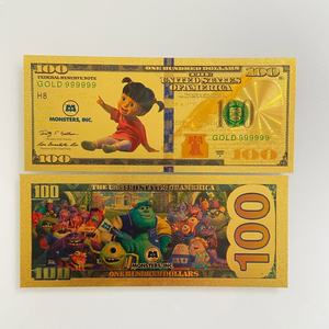 Moneda Conmemorativa de Metal de Doble Cara Chapada en Oro de la Universidad de Animación Estadounidense, Billete de $100, Regalo Coleccionable - Product Image 2