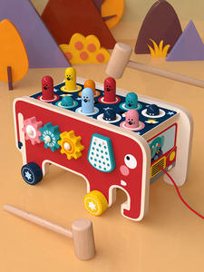 Nuovo arrivo gioco educativo per bambini gioco martellante giocattolo martello in legno animale marino per bambini - Product Image 2