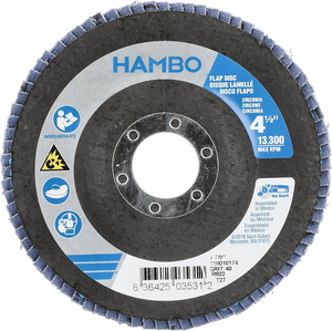 Disco <span class=keywords><strong>de</strong></span> Láminas T27 400 # Disco <span class=keywords><strong>de</strong></span> Láminas Abrasivas <span class=keywords><strong>de</strong></span> <span class=keywords><strong>4.5</strong></span> Pulgadas para Pulido y Desbaste - Product Image 1