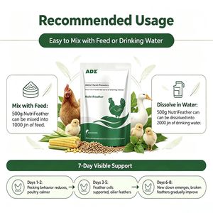 NutriFeather, Premezcla Nutritiva para el Cuidado <span class=keywords><strong>de</strong></span> Plumas <span class=keywords><strong>de</strong></span> Aves <span class=keywords><strong>de</strong></span> Corral, Mejora el Brillo <span class=keywords><strong>de</strong></span> las Plumas, Alivia el <span class=keywords><strong>Trastorno</strong></span> <span class=keywords><strong>de</strong></span> Picar - Product Image 6