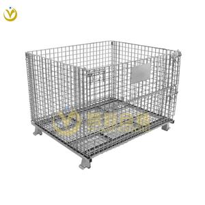 YiLian-Lourd Pliable Pliable 1000kg Capacité En Acier Galvanisé Protection Contre La Corrosion Entrepôt Gabion <span class=keywords><strong>Cage</strong></span> De Stockage ODM - Product Image 4