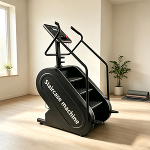 Appareil de fitness commercial pour grimper les escaliers, <span class=keywords><strong>machine</strong></span> de musculation magnétique, 0-15 niveaux, vitesse réglable, 15-164 pas/min, charge maximale 160 kg, simulateur d'escalade - Product Image 6