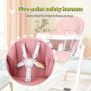 Silla de Bebé Moderna Convertible de Plástico, <span class=keywords><strong>Plegable</strong></span>, con Función Anti-Vuelco, para Sala de Estar y Cocina - Product Image 3