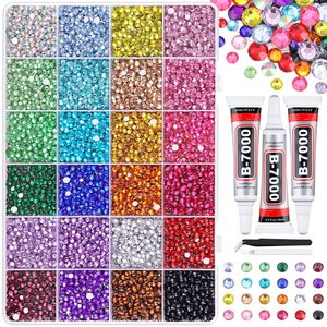 ชุดเรซิ่นเจลลี่ตกแต่งเล็บขนาดใหญ่ 24 28 40 48 60 สี คริสตัลผสมแบบหลังแบน ไม่ต้องใช้ความร้อน DIY สำหรับตกแต่งเล็บแบบ 3 มิติ - Product Image 4