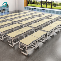 Ensemble de chaises et bureaux réglables en hauteur de type C pour les élèves du primaire et du secondaire, pour l'apprentissage et la formation à domicile