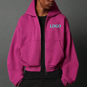 All'ingrosso <span class=keywords><strong>felpe</strong></span> da <span class=keywords><strong>uomo</strong></span> <span class=keywords><strong>viola</strong></span> top di moda personalizzate con stampa digitale oversize Streetwear giacca con cappuccio - Product Image 1