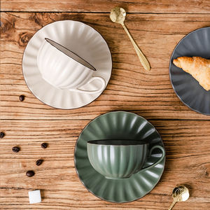 Creative Matte Pumpkin Ceramic <b>Cups</b> with Handle Coffee Mug Tea <b>Cup</b> and Saucer Set Reusable - Product Image 4