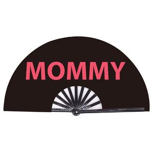 Éventail pliant en bambou personnalisé imprimé par sublimation, grand format, pour mariage, fête, rave, festival - Product Image 5