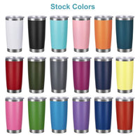 Vente en gros tasse de voyage thermique en acier inoxydable vierge anti-poireau 20oz fiole à vide tasse de voyage thermique en métal