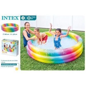 Piscina gonfiabile Intex 168x38 cm colore arcobaleno per bambini, uso esterno - Product Image 3