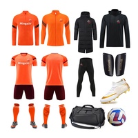 Vente en gros de qualité supérieure maillot de football imprimé par sublimation kits complets vêtements jeunesse vintage ensemble d'uniformes de football