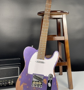 Corps en frêne, manche en érable torréfié, tête ronde, frettes en acier inoxydable, <span class=keywords><strong>guitare</strong></span> électrique vintage et <span class=keywords><strong>antique</strong></span> - Product Image 6