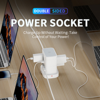 Prise de courant VINISEM EU Tower Light avec 7 prises AC, 2 ports USB, 2 ports Type-C, protection contre les surtensions, prise OEM&ODM, interrupteur, rallonge