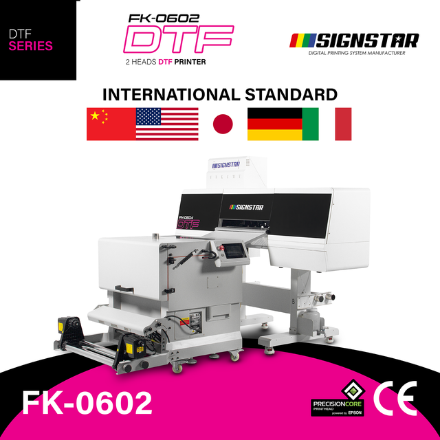DTF Heat Transfer Printer with PET Film Printing Powder Shaker Machine Commercial Grade Double Printheads