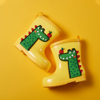 Bottes de pluie en PVC à imprimé animal mignon pour enfants, bottes en caoutchouc légères et imperméables pour tout-petits et bébés, pour l'hiver, l'été et l'automne