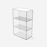Vitrine de présentation monobloc en acrylique moderne et détachable APEX pour tabac, vente en gros, pour les magasins de tabac et les dépanneuses