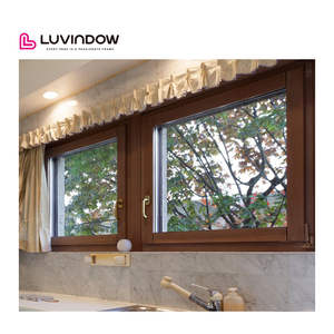 Fenêtre moderne en aluminium et verre à ouverture basculante et à rotation avec revêtement en bois, insonorisée et isolante thermique - Product Image 2