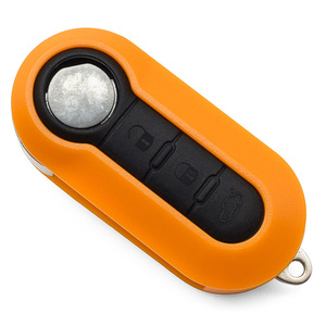 Coque de clé télécommande 3 boutons orange pour véhicule, étui de protection pour clé de voiture, capa para chave de carro, carcasa llave - Product Image 6