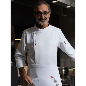 Ensemble d'uniformes de cuisine pour chef Pâtissier Cosy Chef Outfit Restaurant Bar Hotel avec manteaux de chef non déformés Dobby Fabric Antifouling - Product Image 3