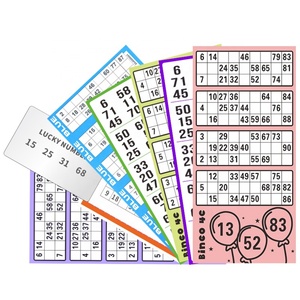 Custom Bingo Supplies for Events Cards Sets Art Paper Digital Printing - Product Image 1