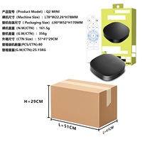 NKIWI Q2MINI Boîtier TV intelligent double cœur Android 16 OS HD 4K WiFi 6 avec lecteur vocal intelligent intégré ABS