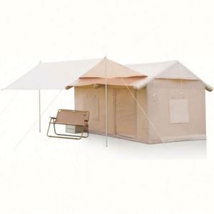 Tente de camping familiale de luxe 4 saisons, grande taille, avec poteaux en fibre de verre gonflables, installation rapide, une chambre, 1500-2000 mm, imperméable - Product Image 3